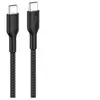 Image de - Câble USB - 24 pin USB-C (M) pour 24 pin USB-C (M) - USB 2.0 - 2 m - câble tressé, alimentation USB-C (60 W), Charge rapide