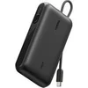 Image de UltraCharge - Banque d'alimentation - avec câble intégré et écran - 10000 mAh - 45 watt - Fast Charge - 3 connecteurs de sortie (2 x USB-C, USB) -