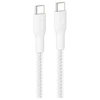 Image de BoostCharge Eco - Câble USB - 24 pin USB-C (M) pour 24 pin USB-C (M) - USB 2.0 - DC 48 V - 5 A - 3 m - Alimentation USB (240 W), câble tressé - blanc