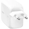 Image de UltraCharge - Adaptateur secteur - avec câble rétractable - 67 watt - Fast Charge - 2 connecteurs de sortie (USB-C) - blanc