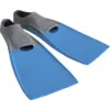 Image de Zoggs - Long Blade Rubber Fin - Palmes natation Grey / Light Blue - 35 - 36