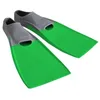 Image de Zoggs - Long Blade Rubber Fin - Palmes natation Grey / Green - 39 - 40