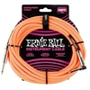 Image de Cables Instrument Gaine Tisse Jack/jack Coudé 3M Orange Câbles jack / instrument