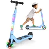 Image de SISIGAD Trotinette Electrique Enfant 6-8-10-12 Ans Electric Scooter Enfant 5.3 Pouces avec Lumière LED Colorée & 3 Hauteurs Ajustables, Scooter Électrique Enfant Charge Max 70 Kg, Vitesse Max 10 Km/h en occasion ou reconditionné