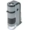 Image de - microscope de poche led microflip 100x-250x avec adaptateur pour smartphone