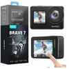 Image de Caméra de Sport étanche WiFi Brave 7 4K30FPS 20MP avec écran tactile IPX8 33FT EIS 2.0 Zoom Micro externe Vlog Gris
