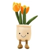 Image de Peluche tulipe Mine réjouie 35cm D-Orange