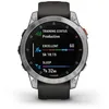 Image de Garmin - Epix Acier - Montre GPS Silver / Bracelet Gris -