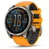 Image de Garmin - Fenix 8 Amoled Sapphire - Montre GPS Titanium / Orange / Graphite -   47 mm