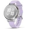 Image de Garmin Lily 2 Active - Petite Montre connectée et élégante avec GPS intégré - Silver avec Bracelet Silicone Lilas en occasion ou reconditionné