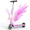 Image de SISIGAD Trottinette Electrique Enfant 6-8-10 Ans Electric Scooter Enfant 5.3 Pouces avec Lumière LED Colorée & 3 Hauteurs Ajustables, Scooter Électrique Enfant Charge Max 70 Kg, Vitesse Max 10 Km/h en occasion ou reconditionné