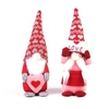 Image de Lot de 2 nains de Noël en peluche FONGWAN cadeaux de Saint-Valentin pour femme - bonnet tricoté
