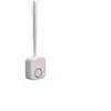 Image de Brosse de toilette en silicone FONGWAN nettoyage de WC, montage mural - blanc