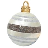 Image de Boule de Noël Gonflable avec Lumières LED et Télécommande FONGWAN 24 pouces pour Décoration D'ambiance Extérieure Jouets - C