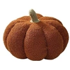 Image de Coussin Citrouille Peluche Halloween FONGWAN Décoration pour Canapé Maison Jardin Photographie, 20cm - Brun