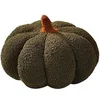 Image de Coussin Citrouille Peluche Halloween FONGWAN Décoration pour Canapé Maison Jardin Photographie, 28cm - Vert foncé