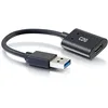 Image de C2G 54428 Adaptateur convertisseur USB-C Femelle vers USB-A mâle SuperSpeed USB 5 Gbit/s, Compatible avec Smartphones, tablettes et Ordinateurs Portables, Noir en occasion ou reconditionné