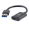 Image de USB C to USB Adapter - SuperSpeed USB Adapter - 5Gbps - F/M - Adaptateur USB - 24 pin USB-C (F) reversible pour USB type A (M) - USB 3.0 - 15.2 cm -