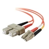 Image de Low-Smoke Zero-Halogen - Cordon de raccordement - LC multi-mode (M) pour SC multi-mode (M) - 2 m - 2 m - fibre optique - 62,5 / 125 microns - orange