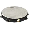Image de Remo World Percussion Tambourin 10" Simple rangée   Cadre Acousticon, Peau Fiberskyn 3, Finition Quadura Noire, Accordé en usine, 8 paires de cymbalettes   TA-5110-70 en occasion ou reconditionné