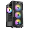 Image de AX Series AX61 - Boîtier de jeu de type mid-tower - ATX - panneau latéral fenêtré (verre trempé) - pas d'alimentation - USB/Audio