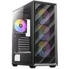 Image de AX85 ARGB - Mid tower jeux - ATX - panneau latéral fenêtré (verre trempé) - pas d'alimentation - USB/Audio