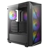 Image de AX67 ARGB - Mid tower jeux - ATX - panneau latéral fenêtré (verre trempé) - pas d'alimentation - USB/Audio