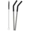 Image de Klean Kanteen - Reusable straws 2 Pack - 8mm - Pailles Black - Taille unique