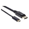 Image de USB 2.0 Adaptateur [1x USB-C mâle - 1x DisplayPort mâle] USB-C auf DisplayPort-Kabel Stecker/Stecker 4K@60Hz-Ausgangssignal 2 m schwarz