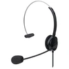 Image de Casque mono intra-auriculaire - USB-A - Contrôle du volume - Microphone réglable - Noir