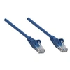 Image de Intellinet Network Patch Cable, Cat5e, 1m, Blue, CCA, U/UTP, PVC, RJ45, Gold Plated Contacts, Snagless, Booted, Lifetime Warranty, Polybag - Cordon