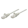 Image de Intellinet Network Patch Cable, Cat6, 5m, Grey, CCA, U/UTP, PVC, RJ45, Gold Plated Contacts, Snagless, Booted, Lifetime Warranty, Polybag - Cordon de