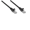 Image de Intellinet Network Patch Cable, Cat5e, 1.5m, Black, CCA, U/UTP, PVC, RJ45, Gold Plated Contacts, Snagless, Booted, Lifetime Warranty, Polybag -