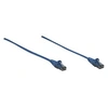 Image de Intellinet Network Patch Cable, Cat6, 1m, Blue, CCA, U/UTP, PVC, RJ45, Gold Plated Contacts, Snagless, Booted, Lifetime Warranty, Polybag - Cordon de