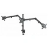 Image de 461658 27 Pince Noir support d'écran plat pour bureau (DESK MOUNT 3 SCREENS TO 27IN- - CLAMP 100X100MM 3 PIVOT BLACK)