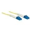 Image de Intellinet Fiber Optic Patch Cable, OS2, LC/LC, 3m, Yellow, Duplex, Single-Mode, 9/125 µm, LSZH, Fibre, Lifetime Warranty, Polybag - Cordon de