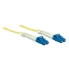 Image de Intellinet Fiber Optic Patch Cable, OS2, LC/LC, 1m, Yellow, Duplex, Single-Mode, 9/125 µm, LSZH, Fibre, Lifetime Warranty, Polybag - Cordon de