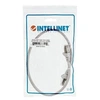 Image de Intellinet Network Patch Cable, Cat6, 0.5m, Grey, Copper, S/FTP, LSOH / LSZH, PVC, RJ45, Gold Plated Contacts, Snagless, Booted, Lifetime Warranty,