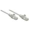 Image de Intellinet Network Patch Cable, Cat6A, 0.25m, Grey, Copper, S/FTP, LSOH / LSZH, PVC, RJ45, Gold Plated Contacts, Snagless, Booted, Lifetime Warranty,