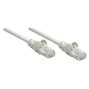Image de Intellinet Network Patch Cable, Cat6, 0.25m, Grey, CCA, U/UTP, PVC, RJ45, Gold Plated Contacts, Snagless, Booted, Lifetime Warranty, Polybag - Câble