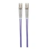 Image de Intellinet Fiber Optic Patch Cable, OM4, LC/LC, 5m, Violet, Duplex, Multimode, 50/125 µm, LSZH, Fibre, Lifetime Warranty, Polybag - Cordon de