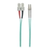 Image de Intellinet Fiber Optic Patch Cable, OM3, LC/SC, 5m, Aqua, Duplex, Multimode, 50/125 µm, LSZH, Fibre, Lifetime Warranty, Polybag - Cordon de