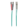 Image de Intellinet Fiber Optic Patch Cable, OM3, ST/LC, 1m, Aqua, Duplex, Multimode, 50/125 µm, LSZH, Fibre, Lifetime Warranty, Polybag - Cordon de