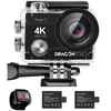 Image de Caméra sport 4K 20MP 30FPS Vision 3 Caméra sous-marine étanche 170° Grand angle 2.4G WiFi avec télécommande Noir
