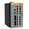 Image de Allied Telesis AT IE340-20GP - Commutateur - C3 - Géré - 8 x 10/100/1000 (PoE+) + 8 x 10/100/1000 (PoE) + 4 x Gigabit SFP - Montage sur rail DIN,