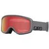 Image de Giro Roam Masque de ski pour adulte avec sangle de marque grise et verres jaunes ambrés en occasion ou reconditionné