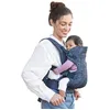 Image de Infantino Porte-Bébé Flip 4-en-1 Ergonomique, 4 Façons de Porter Convertible, Confortable, Lanières Rembourrées, Ajustable, Support de Tête Pour Bébés de 3,6 à 14,5 kg, Marine Fleurie en occasion ou reconditionné
