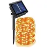 Image de 1 Set LED Guirlande Lumineuse Electrosolaire et Etanche avec 300 Lampes pour l'Espace Extérieur 30 m - Blanc Chaud