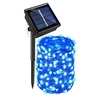 Image de 1 Set LED Guirlande Lumineuse Electrosolaire et Etanche avec 330 Lampes pour l'Espace Extérieur 3 m - Bleu