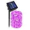 Image de 1 Set LED Guirlande Lumineuse Electrosolaire et Etanche avec 330 Lampes pour l'Espace Extérieur 10 m - Rose